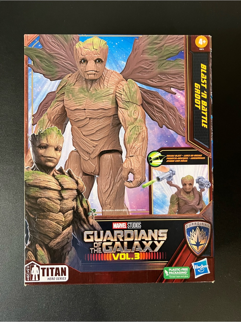 Marvel: Guardians Of The Galaxy- Blast 'n Battle Groot - Titan Hero Series New